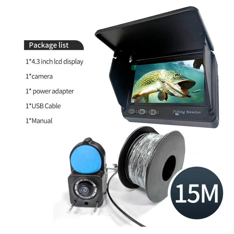 AquaSpy™ Portable Underwater Fish Finder – 5–7" LCD 1080P Camera with Night Vision, 120° Wide-Angle for Summer & Winter Fishing 🎣🐟