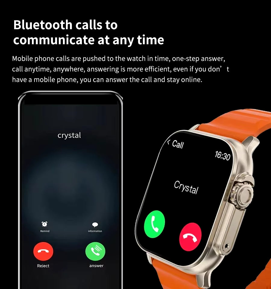 VitaSync™ SmartWatch – Bluetooth Calling, Fitness Tracking & Alerts