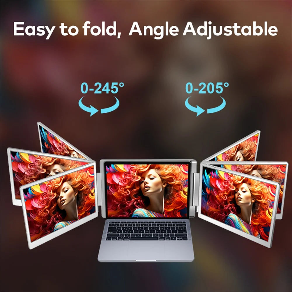 Visture™ FHD IPS Portable Monitor – Dual & Triple Screen Laptop Extender for Gaming, Trading & Productivity 💻🎮📈