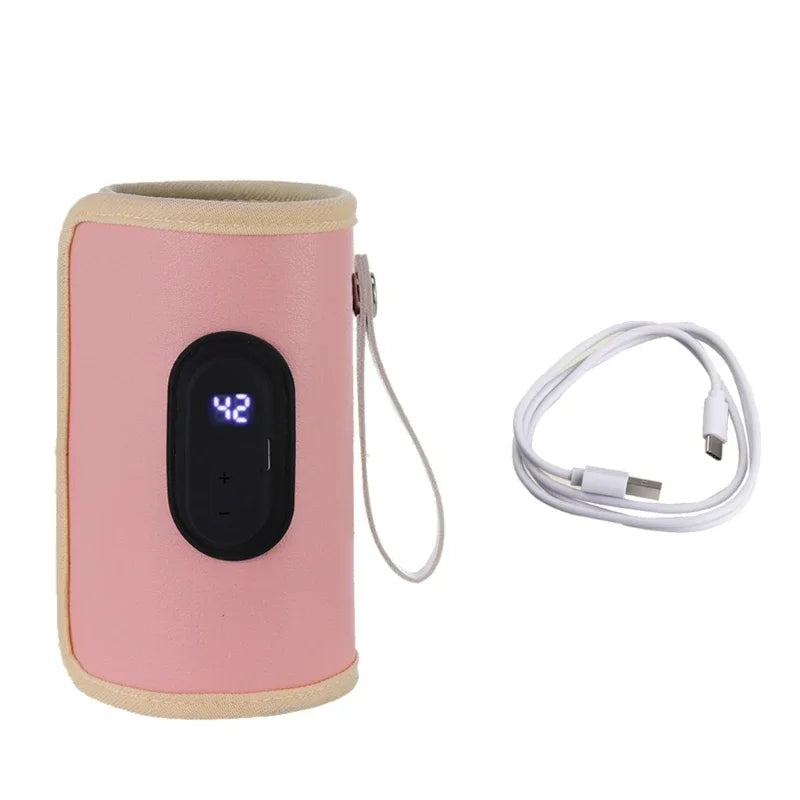 Portable USB Baby Bottle Warmer – Baby Milk Heater for Car, Travel & Outdoor Use (ThermaWarm™)