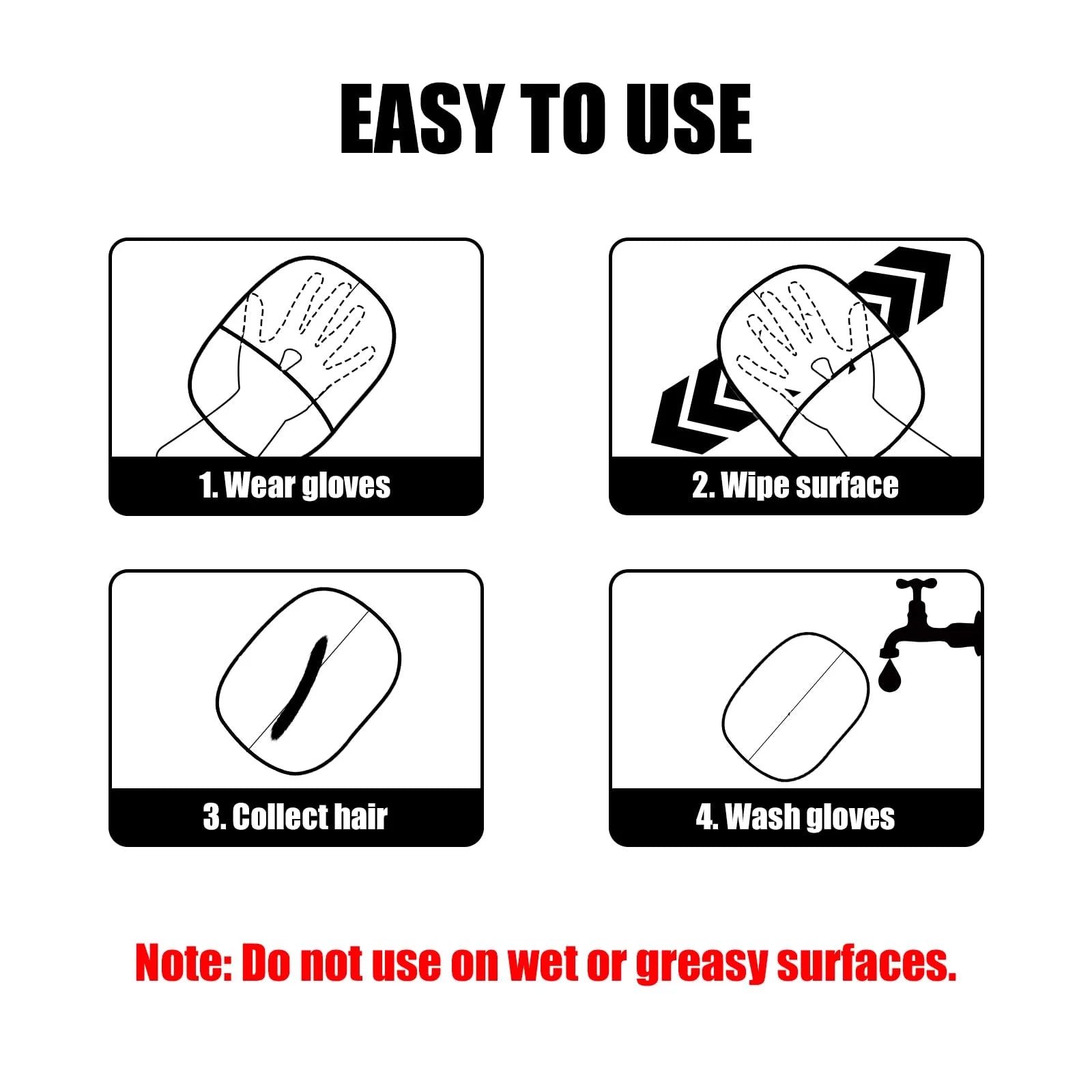 FurSweep™ Reusable Pet Hair Removal Gloves