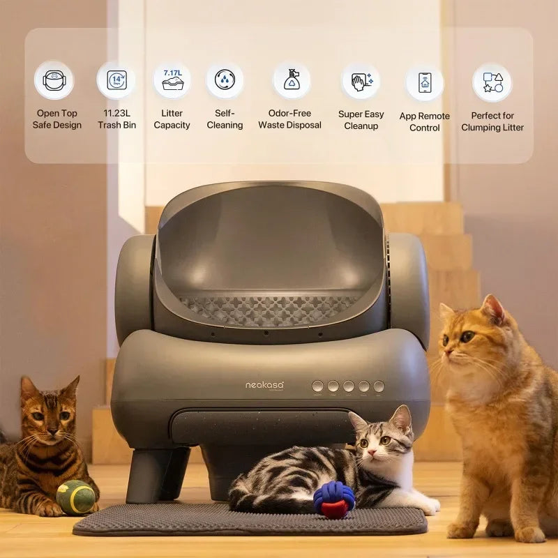 Neakasa M1™ Smart Cat Litter Box – Self-Cleaning, App-Controlled, Low-Noise, Odor-Free