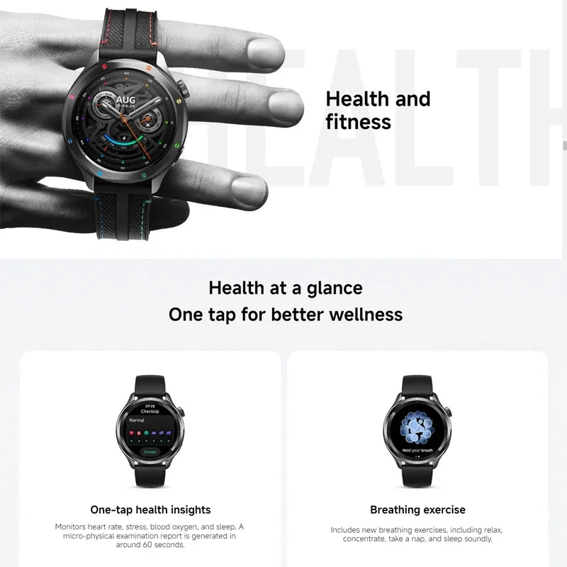 Watch S4 Pro™ – GNSS Smartwatch with HyperOS 2.0, 150+ Sports Modes & Long-Lasting Battery