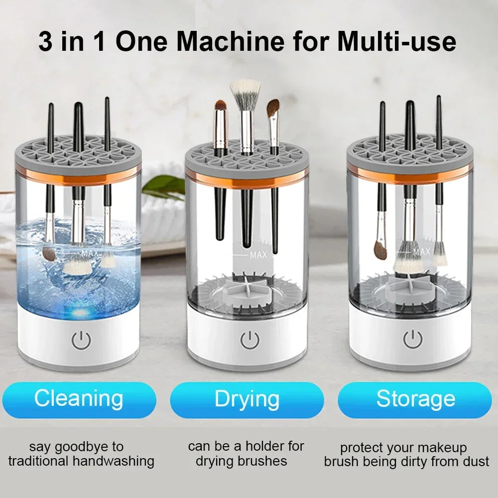 GlowClean™ 3-in-1 Makeup Brush Washer