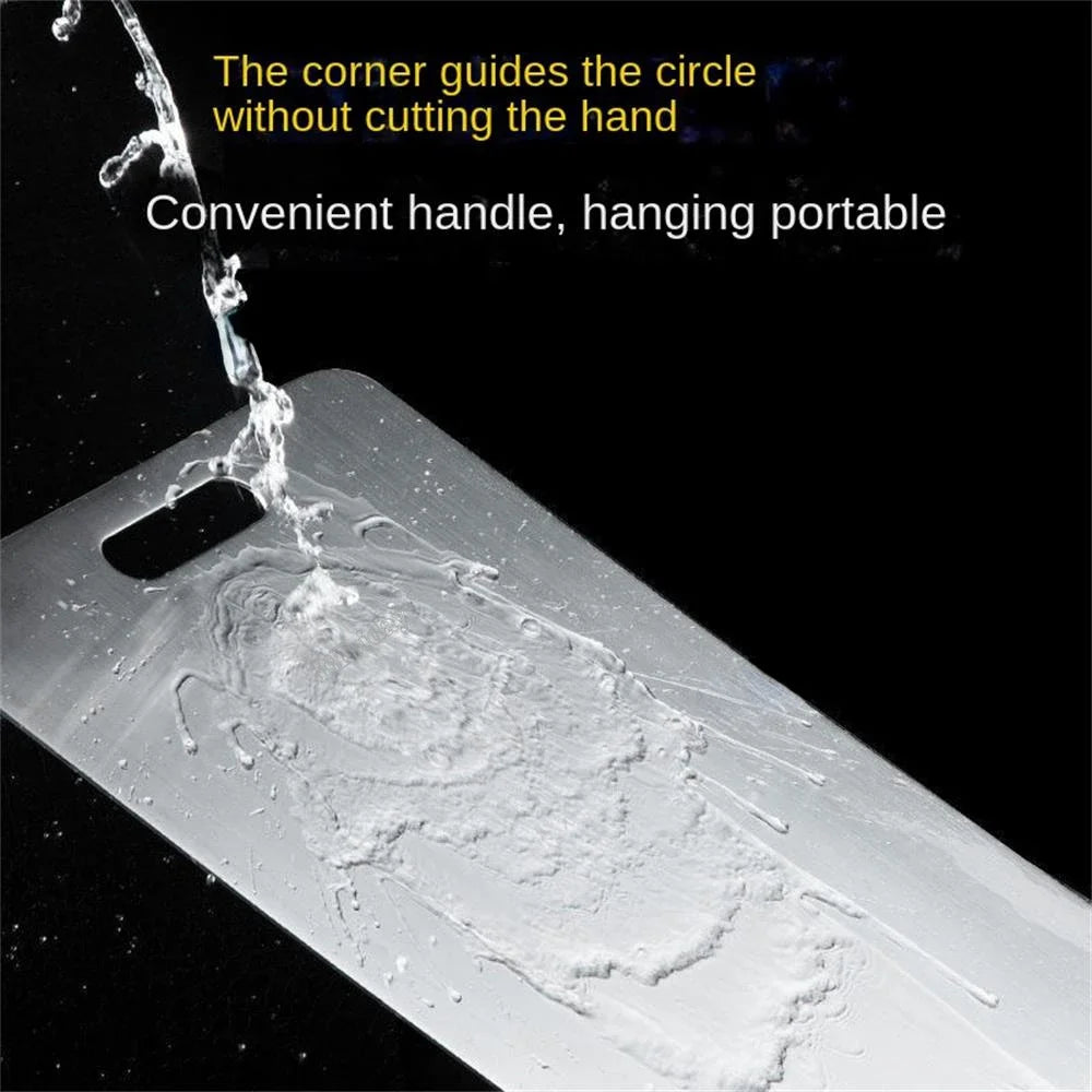 SteelPure™ 316 Stainless Steel Double-Sided Cutting Board & Kneading Panel – Antibacterial Kitchen Prep Board