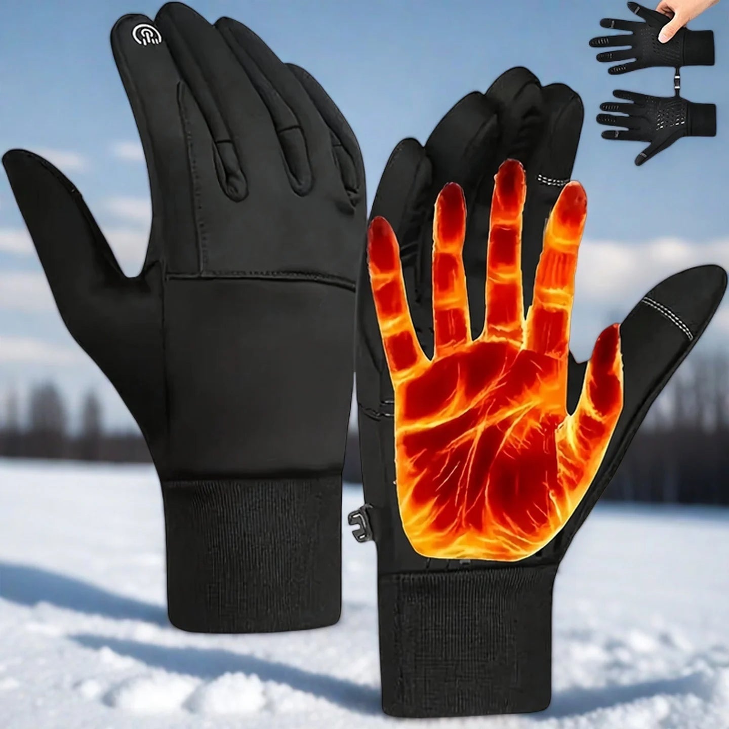OutdoorX™ Thermal Gloves – Men & Women, Running, Cycling, Skiing