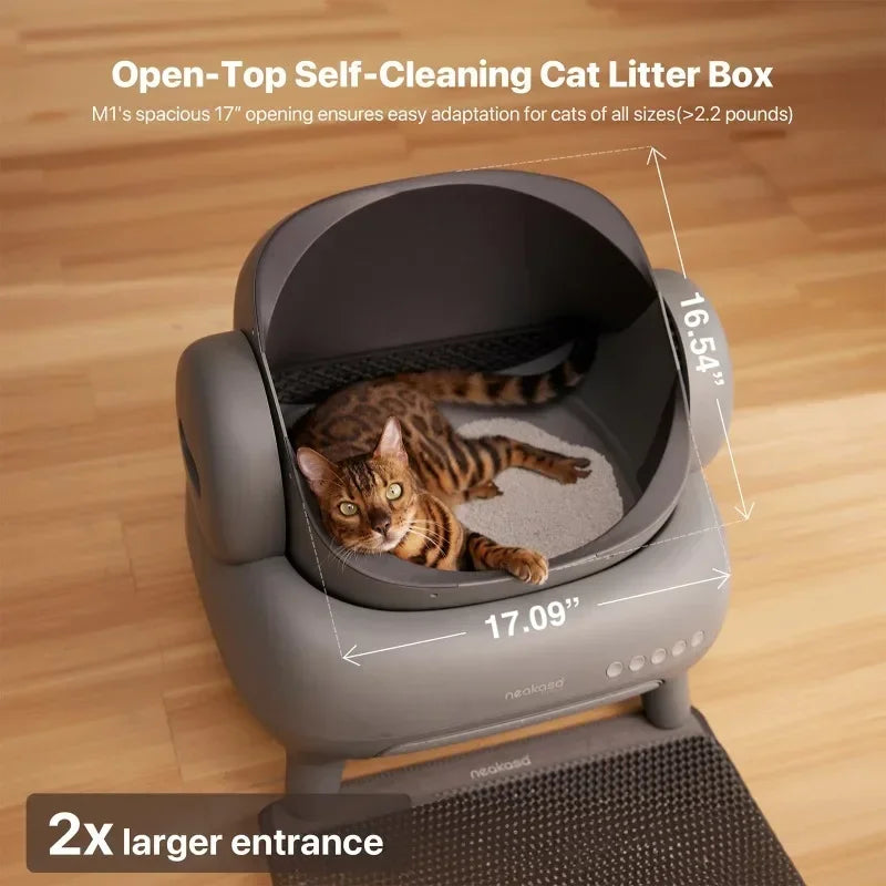 Neakasa M1™ Smart Cat Litter Box – Self-Cleaning, App-Controlled, Low-Noise, Odor-Free