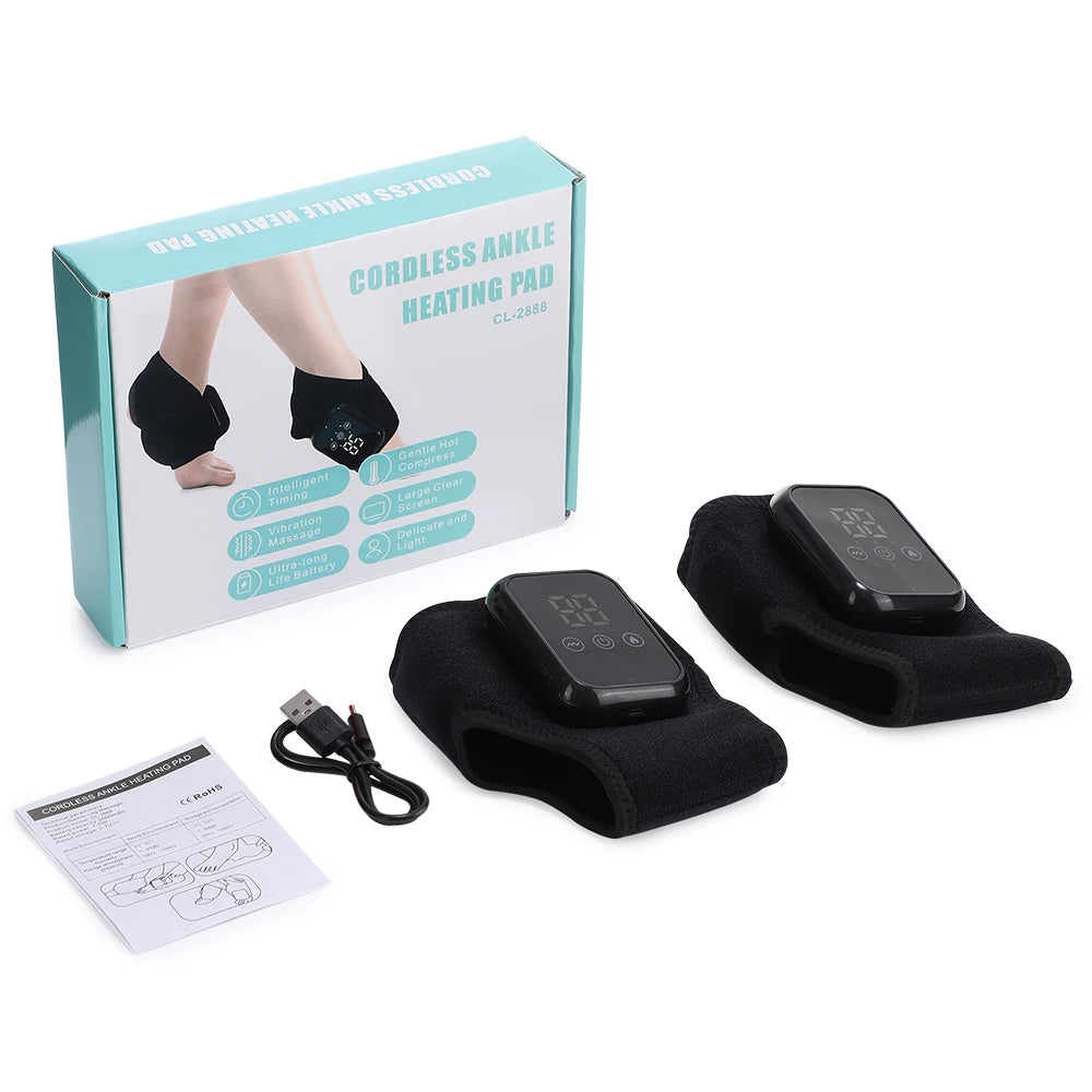 HeatWave™ Electric Ankle Massager – Vibration & Hot Compress