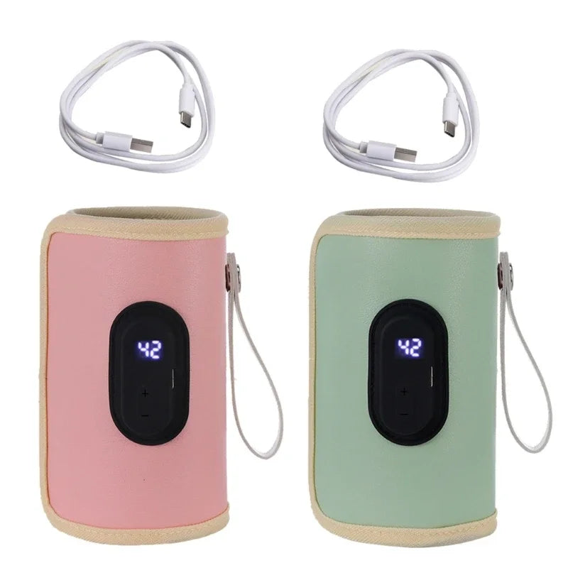 Portable USB Baby Bottle Warmer – Baby Milk Heater for Car, Travel & Outdoor Use (ThermaWarm™)