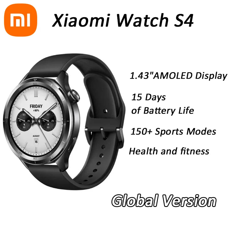 Watch S4 Pro™ – GNSS Smartwatch with HyperOS 2.0, 150+ Sports Modes & Long-Lasting Battery