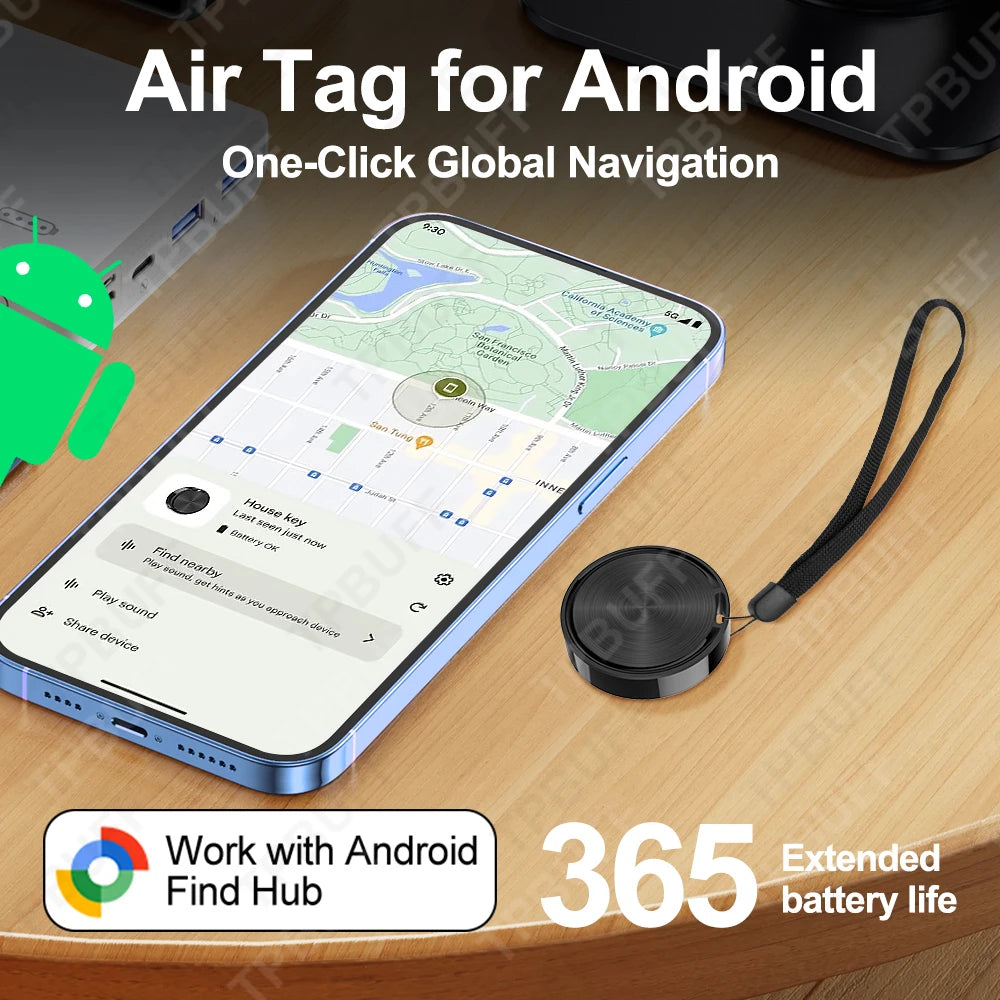 SmartTag Android Pro Bluetooth GPS Tracker – Google Find My Compatible Anti-Loss Key, Wallet & Luggage Locator