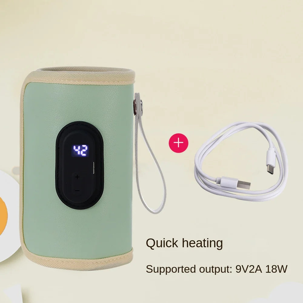 Portable USB Baby Bottle Warmer – Baby Milk Heater for Car, Travel & Outdoor Use (ThermaWarm™)