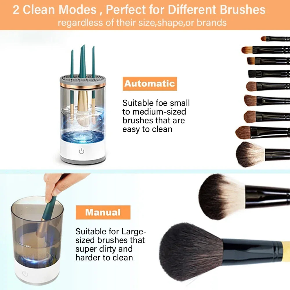 GlowClean™ 3-in-1 Makeup Brush Washer