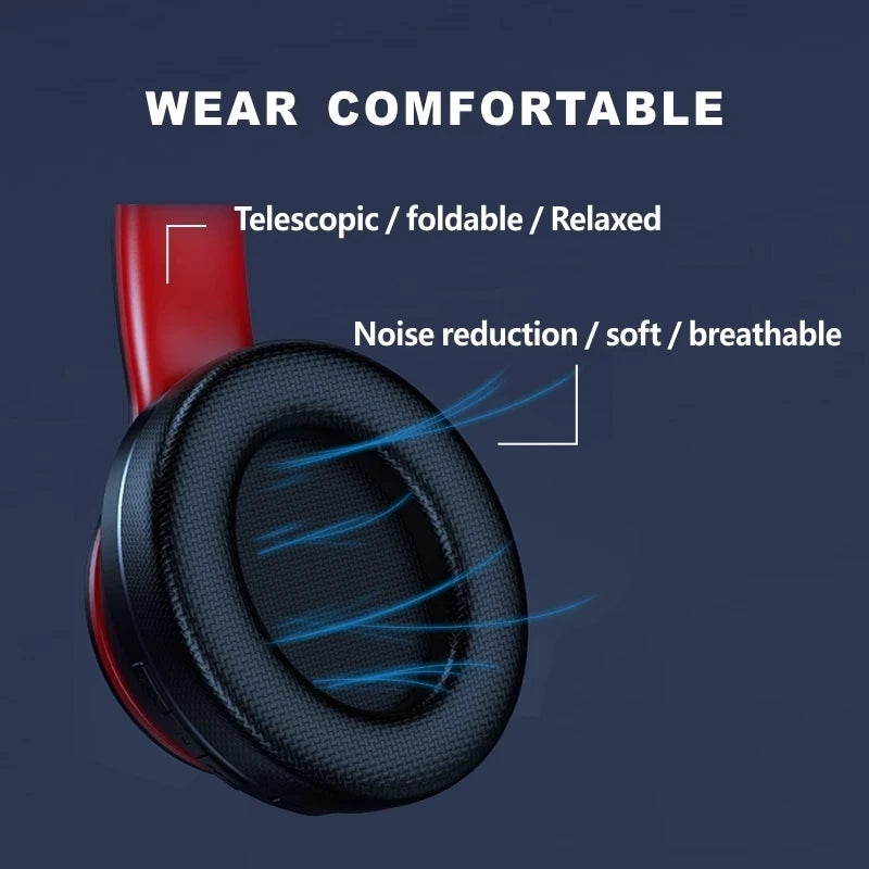 BeatMaster™ HD200 – Foldable Bluetooth Gaming & Music Headset