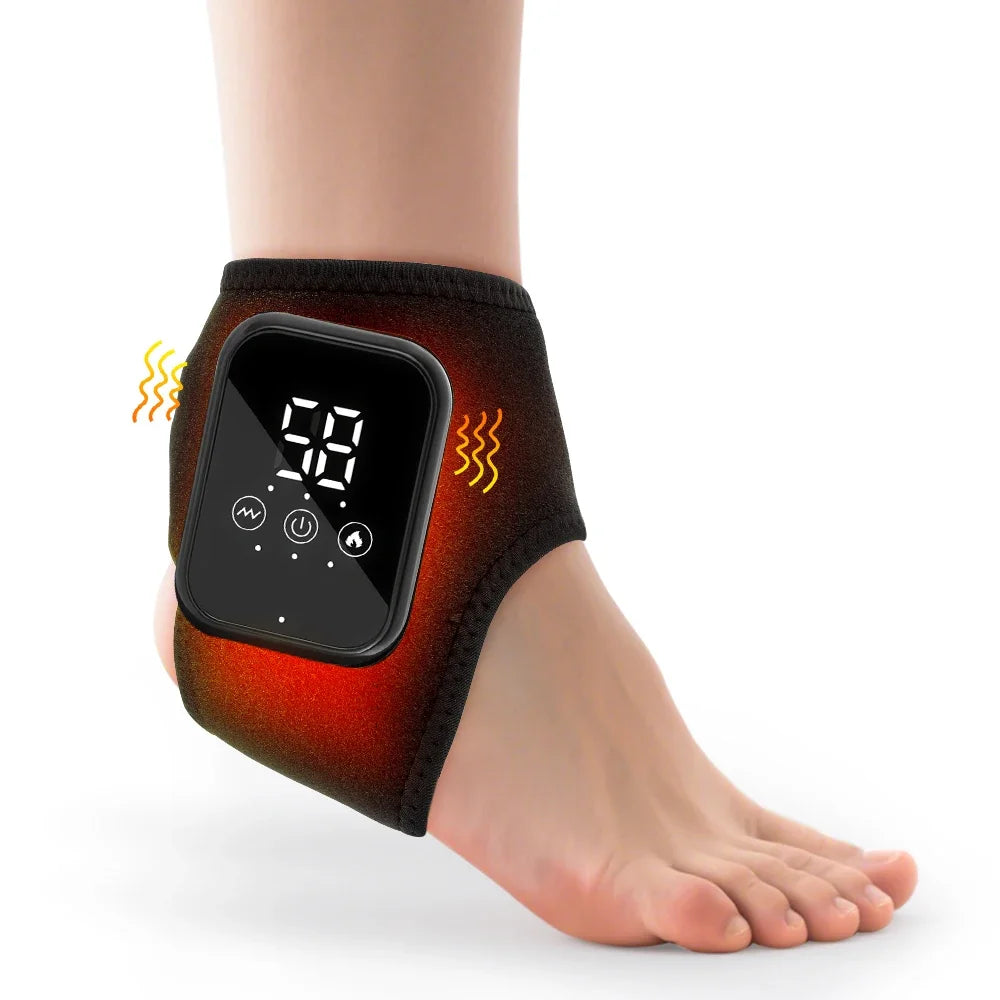 HeatWave™ Electric Ankle Massager – Vibration & Hot Compress
