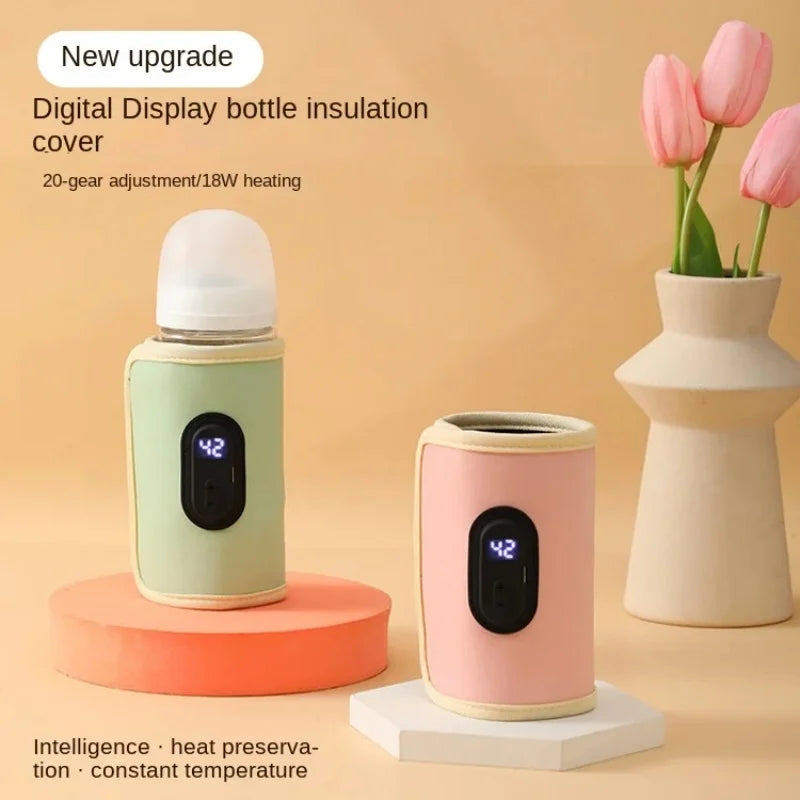 Portable USB Baby Bottle Warmer – Baby Milk Heater for Car, Travel & Outdoor Use (ThermaWarm™)