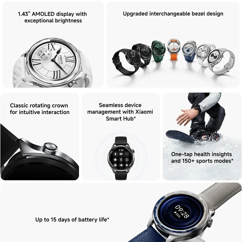 Watch S4 Pro™ – GNSS Smartwatch with HyperOS 2.0, 150+ Sports Modes & Long-Lasting Battery